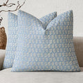 Foindtower Decorative Floral Print Throw Pillow Covers 22×22 Powder Blue by Foindtower