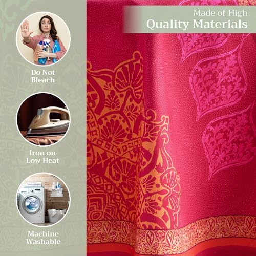 Maison d' Hermine Table Cloth Round Table Reusable 100% Cotton 63" Diameter - Image 3