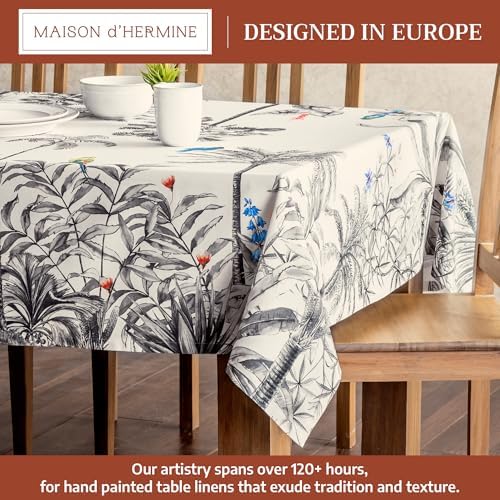 Maison d' Hermine Table Cloth Rectangle Table Reusable 100% Cotton 60"x120" - Image 2