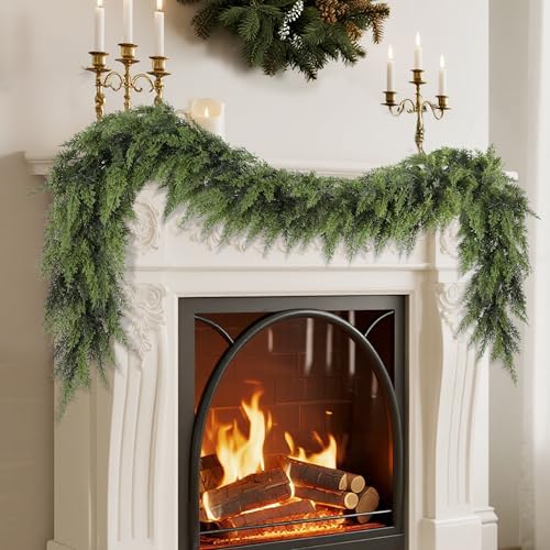 yofit 6FT Artificial Cedar Pine Garland Christmas Decorations by yofit
