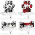 Hicarer 4 Pack Christmas Stocking Holders for Fireplace Mantel by Hicarer