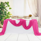 12 Pack Hot Pink Cheesecloth Table Runner,20x120 in Table Runner - Image 6