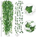 CEWOR 72 Pack 474ft Fake Vines with Leaves for Bedroom Artificial Ivy Garland Fake Ivy Leaves Artificial Greenery Garlands Hanging Vines for Room Decor Wedding Wall Indoor Outdoor Decoration - Image 2