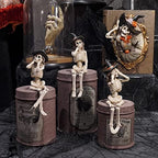 Newman House Studio Halloween-Décorations No-Evil-Skeleton-Figurines - Image 2