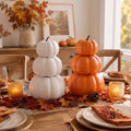 Marsui 2 Set 11.8'' Fall Stacked Pumpkins Decoration by Marsui