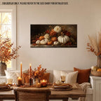 WAXWHELK Pumpkin Fall Canvas Wall Art, Autumn Thanksgiving Rustic Farmhouse Painting Pictures Artwork for Bedroom Living Room Home Decor (16"x32") - Image 2