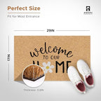 Coir Welcome Mat, Non-Slip, Welcome to Our Home, 17x29 in - Image 3