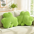 AELS Shamrock Pillow Set of 2, St. Patrick's Day Decorative Throw Pillow, 15.7” Corduroy Striped Cute Cushion for Living Room & Bedroom, Perfect for Holiday Home Decor, Grass Green by AELS