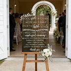 Wedding Sign Rustic Pick A Seat & Unplugged Wooden Vertical Sign for Wedding Ceremony & Reception Decor Seating Plan & Directional Decorations, Engagement & Anniversary Sign - 18x24in by MaSiledy