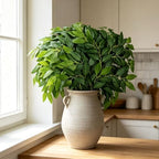 65pc Italian Ruscus Greenery Stems Garland Fake Green Leaves for Home Decor - Image 4