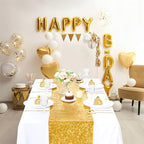 B-COOL Gold Sequin Table Runner Party Runner 12x72 Inch 8 Pack - Image 2