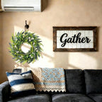 26" Artificial Greenery Wreath for Front Door All Season Boxwood Wreaths - Image 7