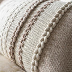 Cethom Boho Throw Pillow Covers 20x20 Inch Set of 2, Khaki Textured Decorative Couch Pillow Cases for Farmhouse Home Decor, Accent Cushion Cover for Sofa, Bed, Living Room, Bedroom - Image 4