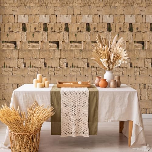 Tegeme 100 Ft X 54 Inch Stone Backdrop Roll Rock Tablecloth Plastic - Image 3