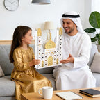 Ramadan Advent Calendar with 30 Drawers Lighted Wooden Eid Mubarak Mosque Countdown Calendar Fillable Large Ramadan Dates Gift Box for Islamic Muslim Home Table Decoration Family Party Supplies - Image 6