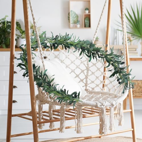 Giegxin 2 Pcs Artificial Leaf Vine Garland Olive Green Vine, 10 Ft - Image 5