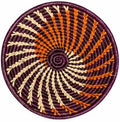 Handwoven African Basket Bowl for Fruits Wall Decor 10in diameter by ZenDesignsArtsCrafts