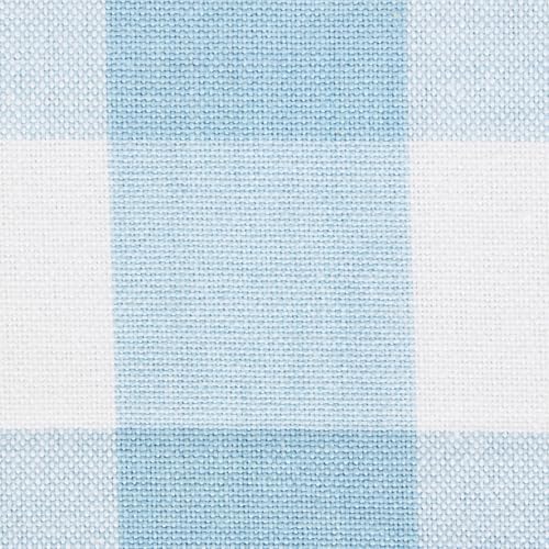 DII Buffalo Check Collection, Classic Farmhouse Tablecloth, 60 x 120, Light Blue & White - Image 3