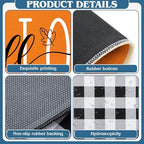 Drydiet 5 Pcs Seasonal Doormat Combo Set, Fall Winter Spring Summer,Classic - Image 4