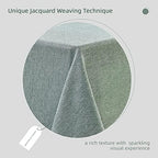 BALCONY & FALCON Rectangle Table Cloth Waterproof Sage Green 55"x95" - Image 3