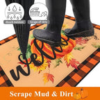 Ileading Fall Door Mat 32"x48", Non Slip Welcome Doormats for Front Door - Image 4
