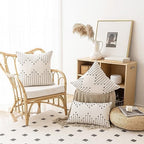 LILEPOY Boho Throw Pillow Covers 18x18 Farmhouse Decorative Pillow case - Image 4