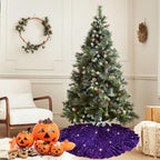 Purple Christmas Tree Skirt Ruffle 45 in Tree Skirt for Halloween - Image 6