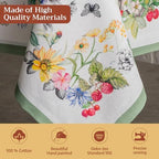 Maison d' Hermine Table Cloth Rectangle Table Reusable 100% Cotton 60"x108" - Image 3