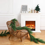 Jutom 13 ft Christmas Deluxe Norfolk Pine Garlands Artificial Long Decor - Image 4