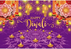 Diwali Party Backdrop Indian Pooja Traditional Decorations 12x8ft - Image 3