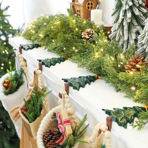MorningRo 4 Pcs Stocking Holders for Mantel Iron Weighted,Christmas Tree - Image 3