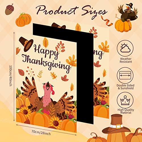 Moukeren 8 Pack Seasonal Garden Flags 28 x 40 Inch, Double Sided, Classic - Image 2