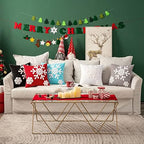 MIULEE Christmas Throw Pillow Covers Grey Decorative Snowflake 20x20 - Image 4