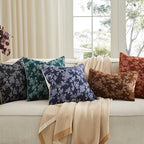 100% Cotton French Pastoral Throw Pillow Covers Set of 2, 24x24 Inch Background/Green Farmhouse Decorative Cushion Covers for Sofa Bed Living Room Home Decor - Image 7