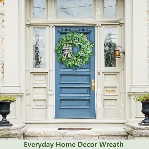 WREATHOME 26'' Large Eucalyptus Wreath for Front Door All Season - Image 5