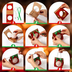 Roowest 100 Pcs Christmas Ornaments Balls Gift Boxes, 4''x 4"x 4" - Image 5