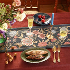 Patdrea Designer French Velvet Table Runner,12"X71"-Oldgarden A - Image 3