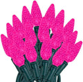 Novelty Lights 24FT 70 LED C6 Pink Christmas Outdoor String Lights by NoveltyLights-LightExperts