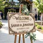 Personalized Boho Woodland Wedding Welcome Sign - Custom 3D Wood Landscape Ceremony Entrance & Reception Board for Rustic Barn, Forest or Outdoor Venue - Multiple Sizes - Image 5