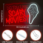 Do You Like Scary Movies Neon Sign Halloween Led Sign - Image 3