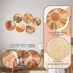 Xuhal 6 Pcs Boho Wall Basket Decor Woven Farmhouse Wall Hanging Art - Image 3