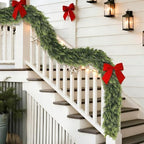 9FT 2Pcs Artificial Christmas Cedar Garlands for Home Fireplace Decoration - Image 6