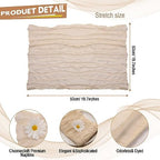 Mixweer 100 Pcs Gauze Cheesecloth Napkins 19.7 x 19.7 Inch, Beige - Image 2