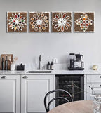 DJSYLIFE Kitchen Pictures Wall Decor Vintage Canvas Wall Art 12" x 12" - Image 3