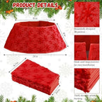 Soulchen Faux Fur Christmas Tree Collar 24" - Image 2