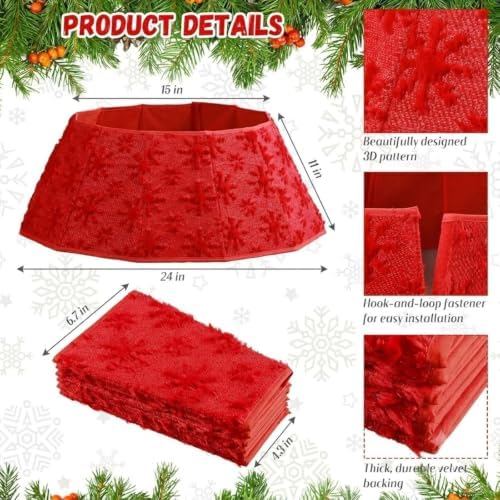 Soulchen Faux Fur Christmas Tree Collar 24" - Image 2