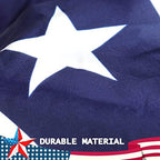 3PCS 3x6 Ft American Pleated Fan Flag, Patriotic Half Fan Bunting Flag - Image 4