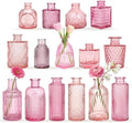 15 Pcs Pink Bud Vases Set, Baby Shower Decorations, Wedding Table Decor by ysnn