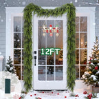 yofit 12FT Cedar Garland Christmas Decorations for Door Frame & Stairs by yofit