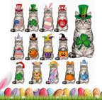 Wooden Tabletop Animal Decor Magnetic Interchangeable Seasonal (A) - Image 2
